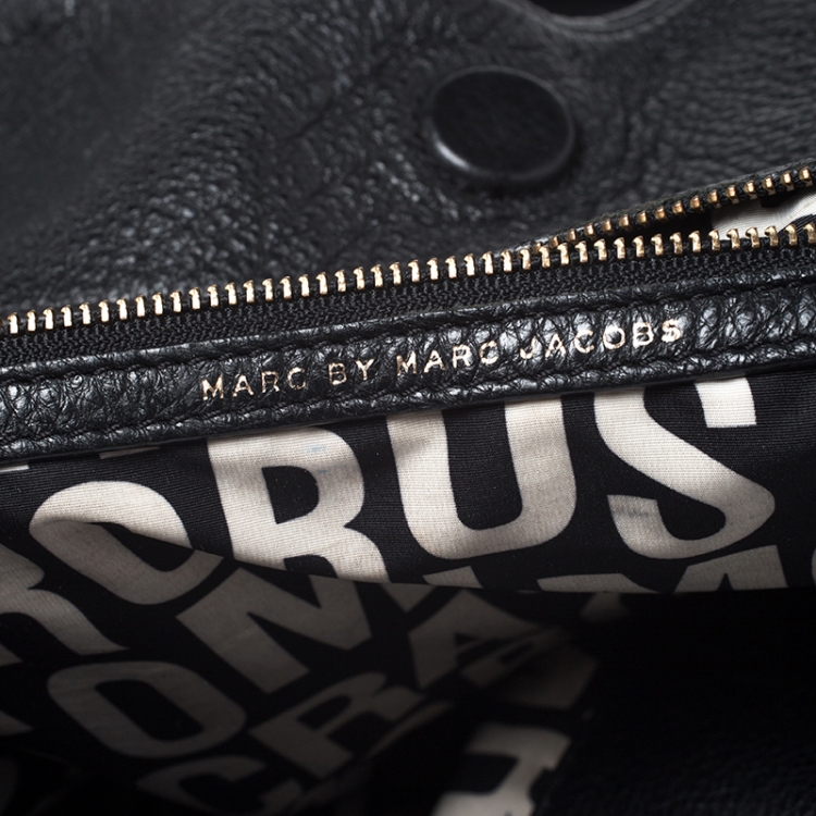 Pre Owned Marc by Marc Jacobs Black Leather Tote