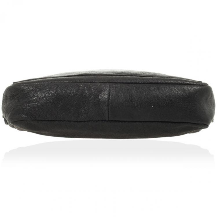 Pre Owned Marc by Marc Jacobs Black Preppy Camera Buffalo Leather Crossbody Bag