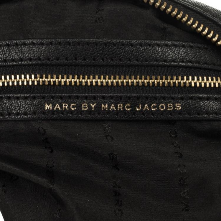 Pre Owned Marc by Marc Jacobs Black Preppy Camera Buffalo Leather Crossbody Bag