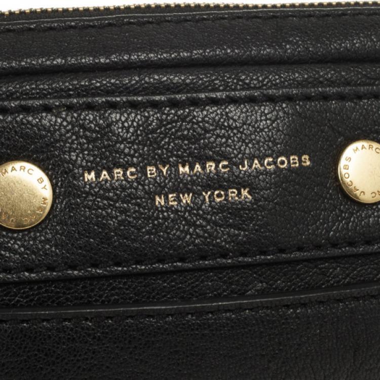 Pre Owned Marc by Marc Jacobs Black Preppy Camera Buffalo Leather Crossbody Bag