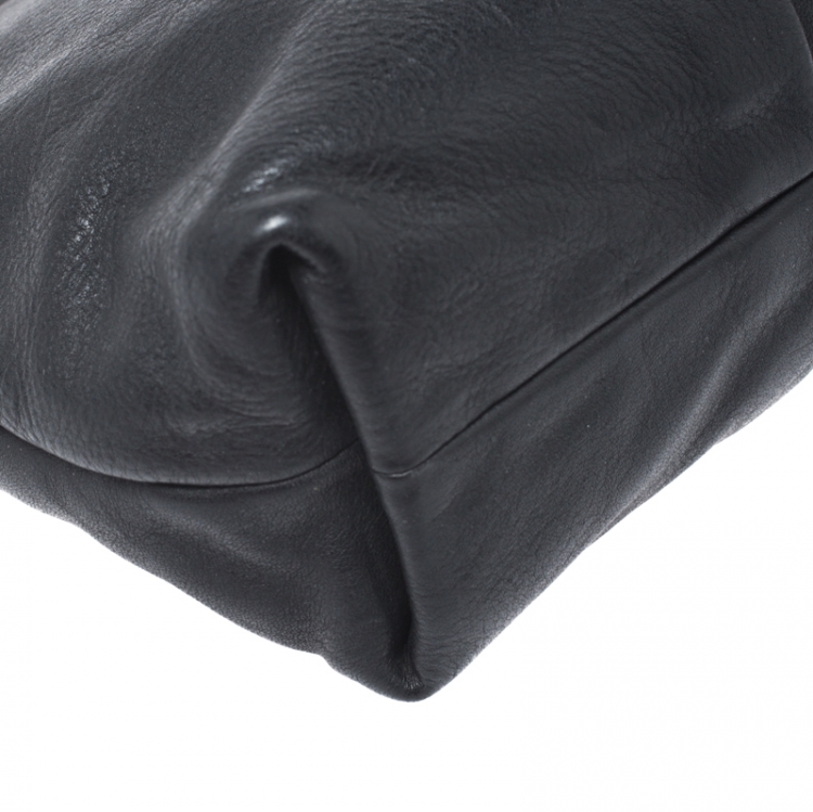 مملوكة مسبقًا Marc by Marc Jacobs Black Leather Marchive Clutch