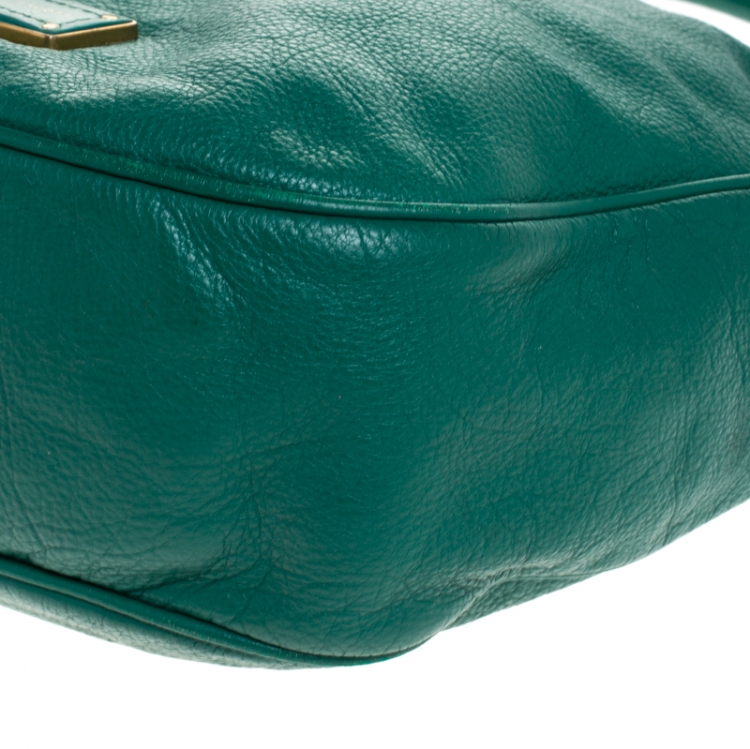 Pre Owned Marc by Marc Jacobs Green Leather Too Hot To Handle Hobo