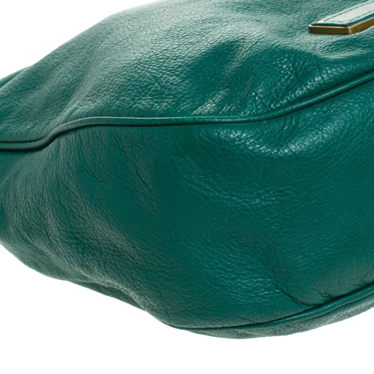 Pre Owned Marc by Marc Jacobs Green Leather Too Hot To Handle Hobo