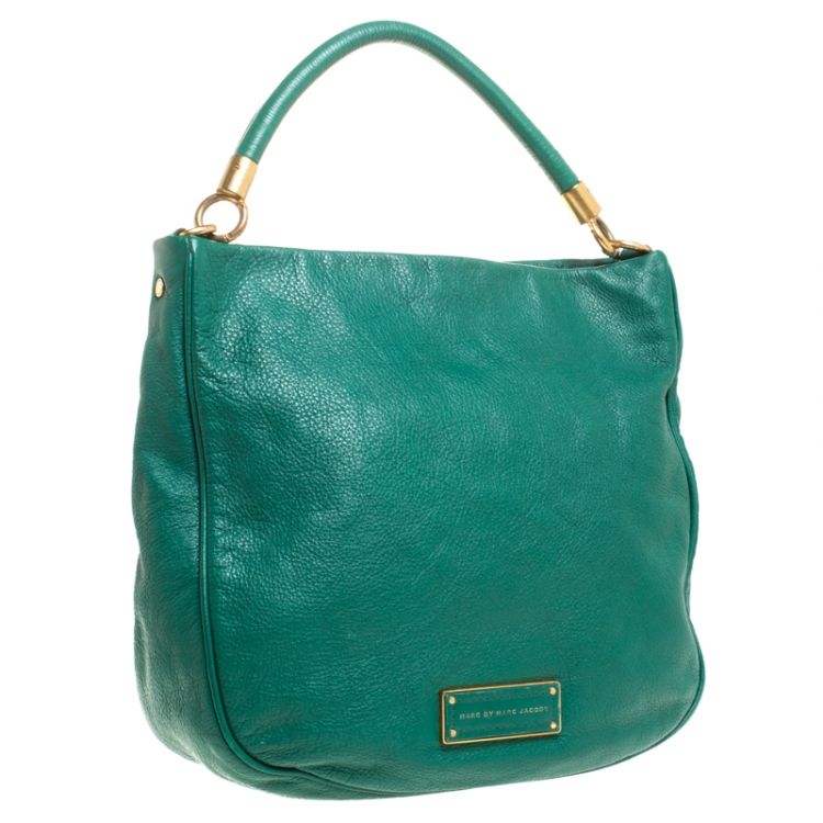 Pre Owned Marc by Marc Jacobs Green Leather Too Hot To Handle Hobo