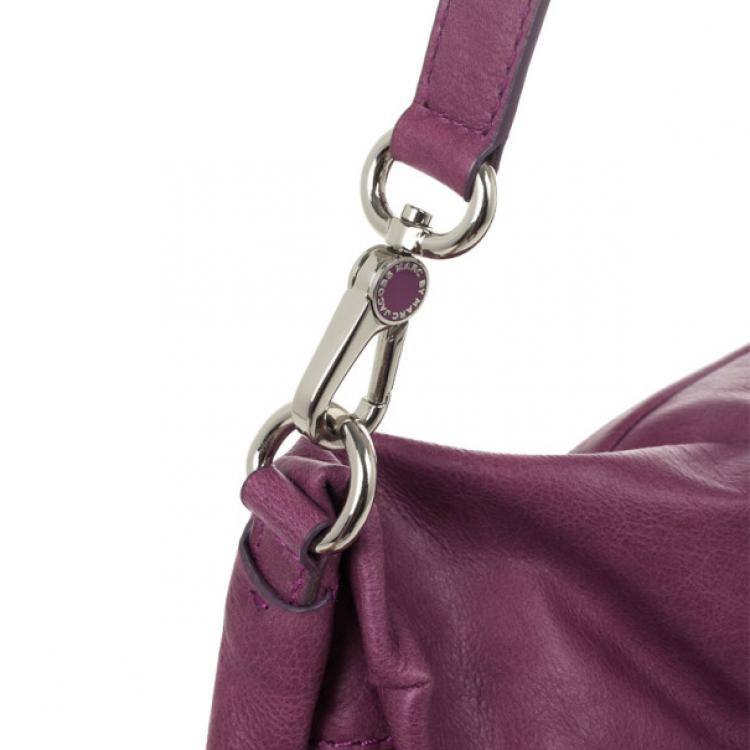 مملوكة مسبقًا Marc by Marc Jacobs Purple Leather Dr. Q Convertible Clutch