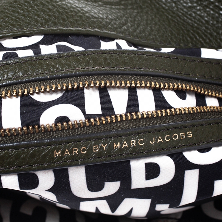 Pre Owned Marc by Marc Jacobs Green Leather Classic Q Francesca Shoulder Bag