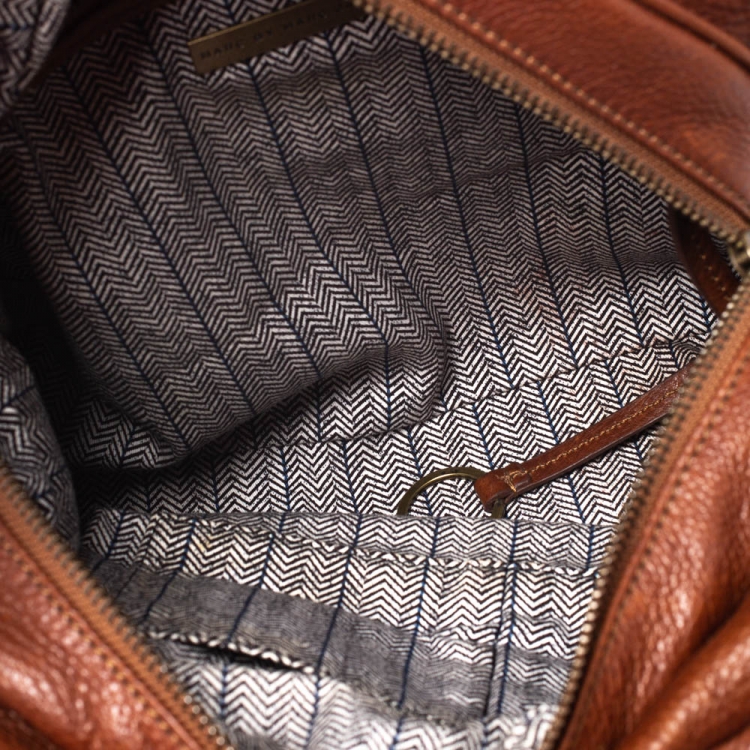 مملوكة مسبقًا Marc by Marc Jacobs Brown Leather Classic Q Baby Groovee Satchel