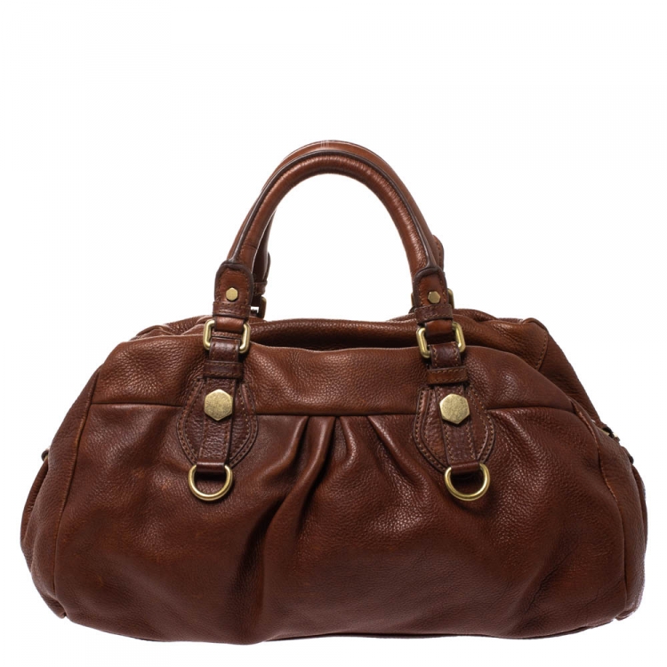 مملوكة مسبقًا Marc by Marc Jacobs Brown Leather Classic Q Baby Groovee Satchel