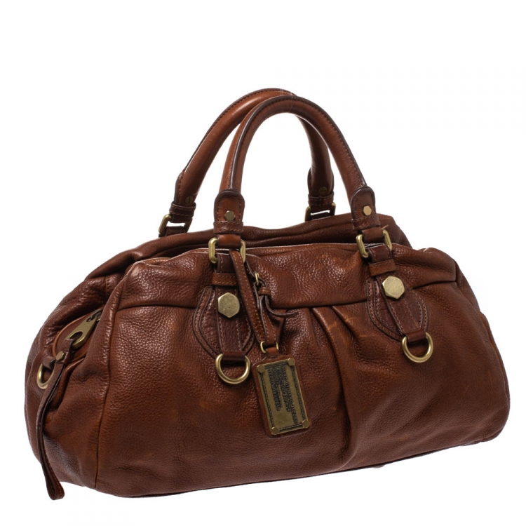 مملوكة مسبقًا Marc by Marc Jacobs Brown Leather Classic Q Baby Groovee Satchel