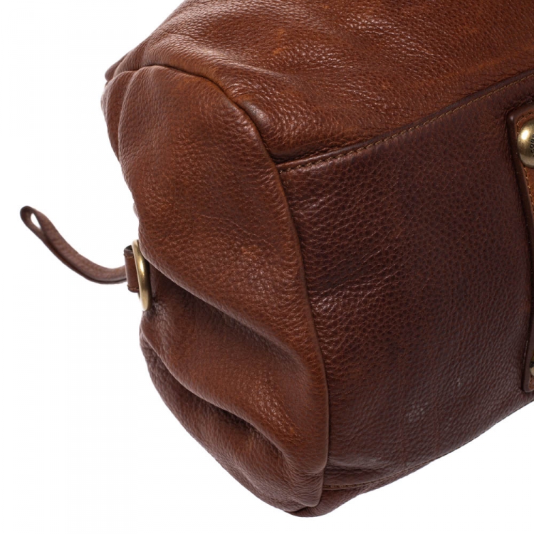 مملوكة مسبقًا Marc by Marc Jacobs Brown Leather Classic Q Baby Groovee Satchel