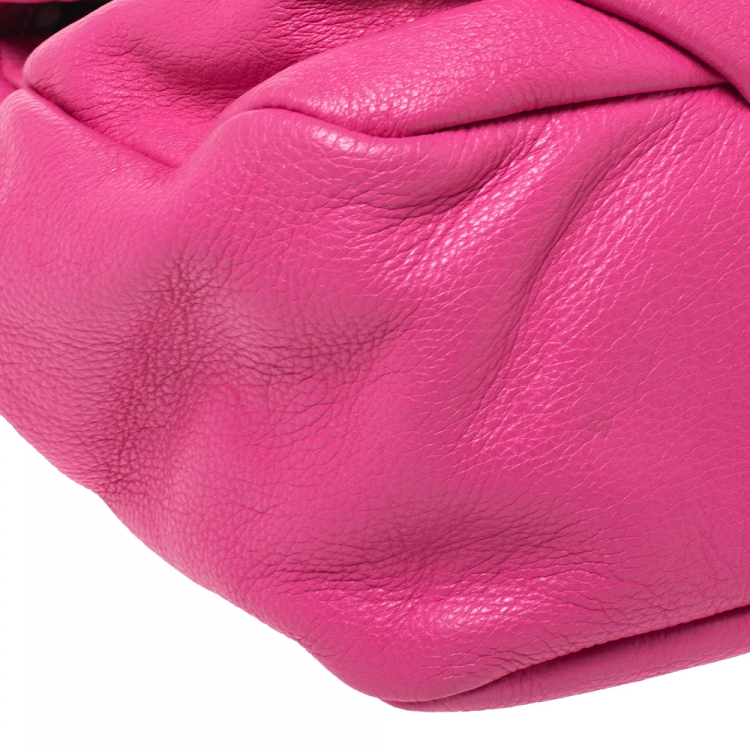 Pre Owned Marc by Marc Jacobs Pink Leather Classic Q Lil Ukita Satchel
