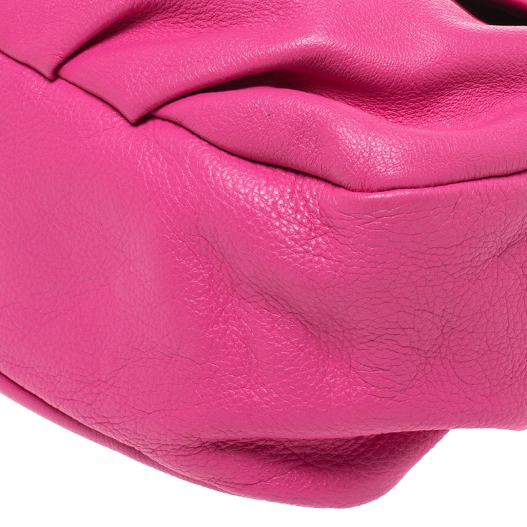 Pre Owned Marc by Marc Jacobs Pink Leather Classic Q Lil Ukita Satchel