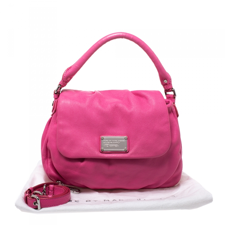 Pre Owned Marc by Marc Jacobs Pink Leather Classic Q Lil Ukita Satchel