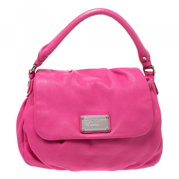 Marc By Marc Jacobs Classic Q Lil Ukita Pink Blush Leather Satchel