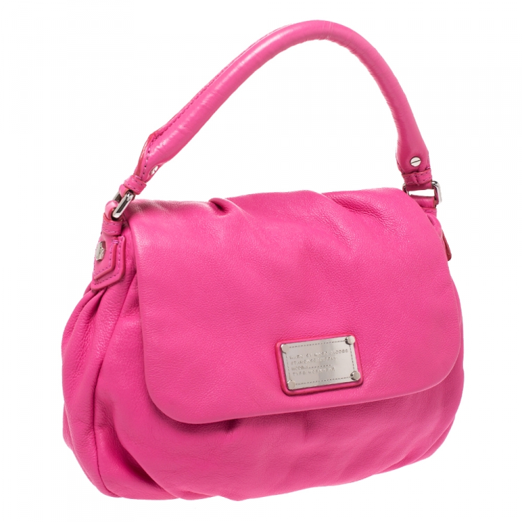 Pre Owned Marc by Marc Jacobs Pink Leather Classic Q Lil Ukita Satchel