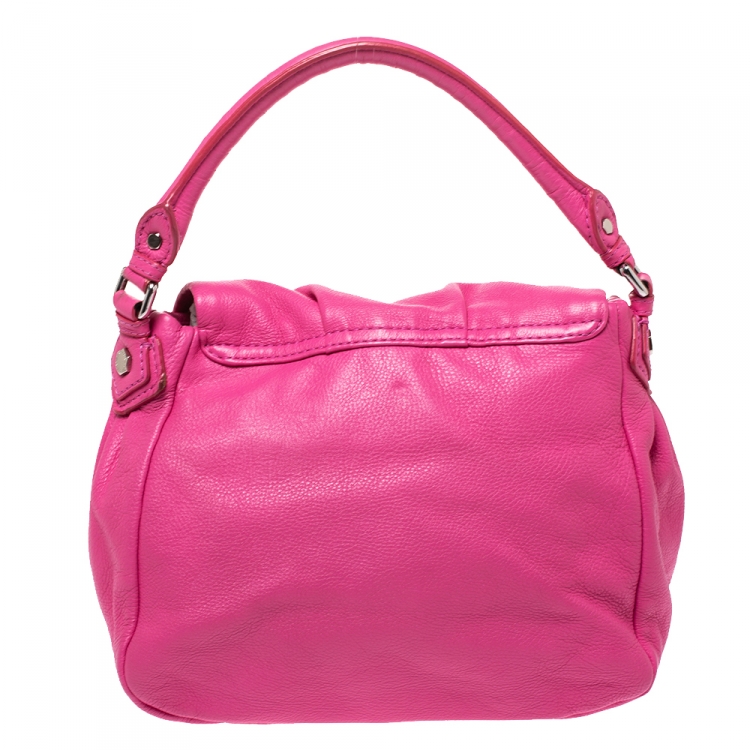 Pre Owned Marc by Marc Jacobs Pink Leather Classic Q Lil Ukita Satchel