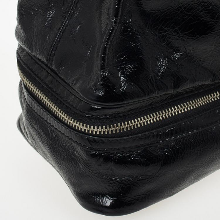 Pre Owned Marc by Marc Jacobs Black Patent Posh Super K Tote