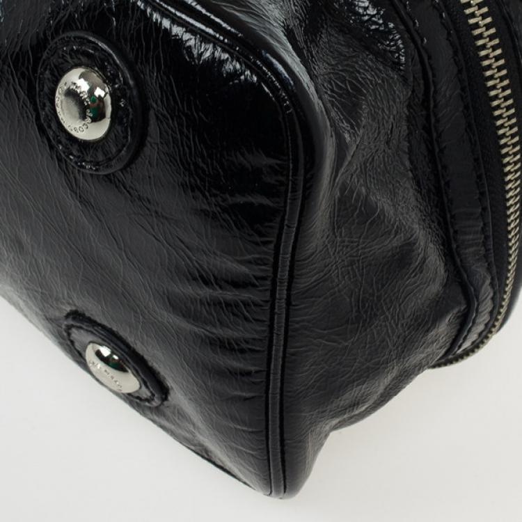 Pre Owned Marc by Marc Jacobs Black Patent Posh Super K Tote