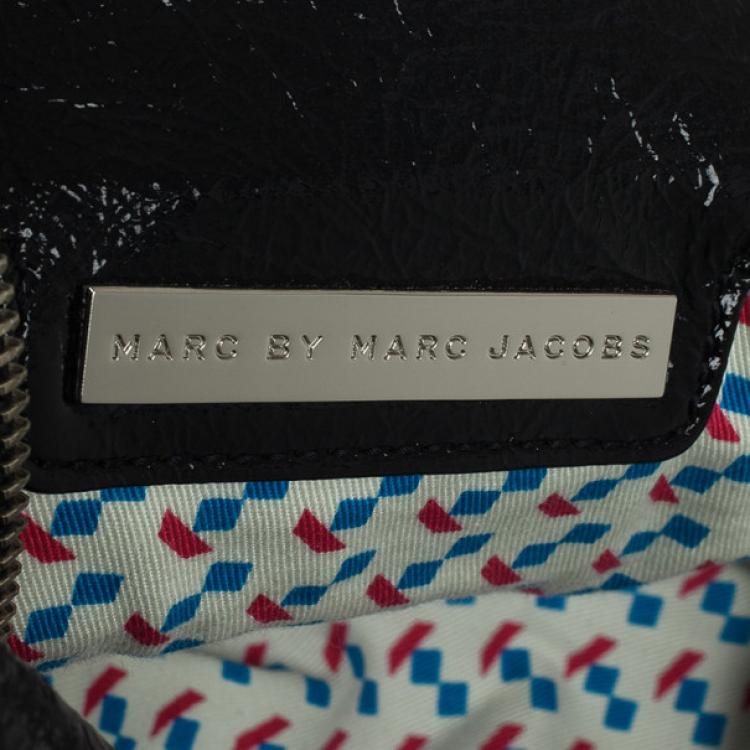 Pre Owned Marc by Marc Jacobs Black Patent Posh Super K Tote