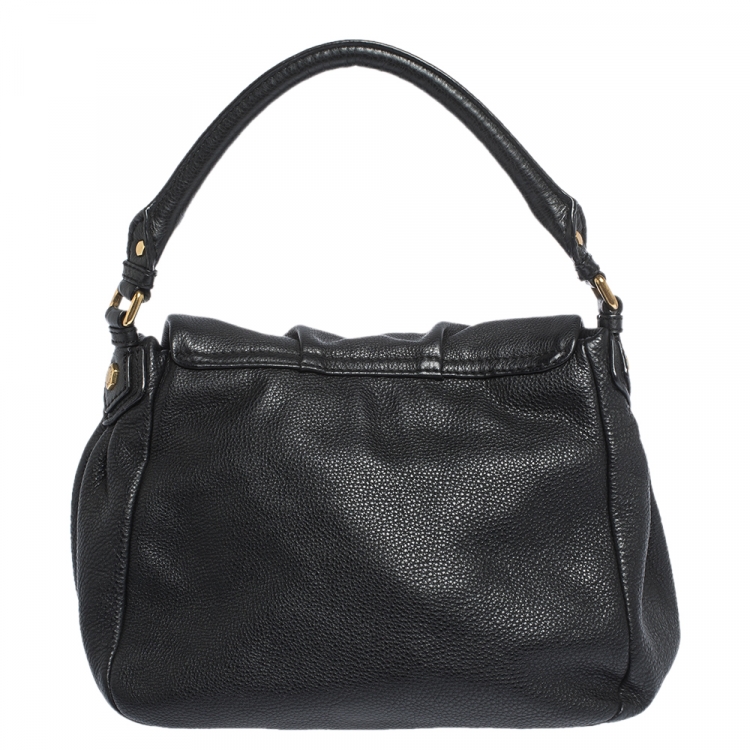 Pre Owned Marc by Marc Jacobs Black Leather Classic Q Lil Ukita Satchel