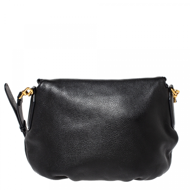 Pre Owned Marc by Marc Jacobs Black Leather Classic Q Natasha Crossbody Bag