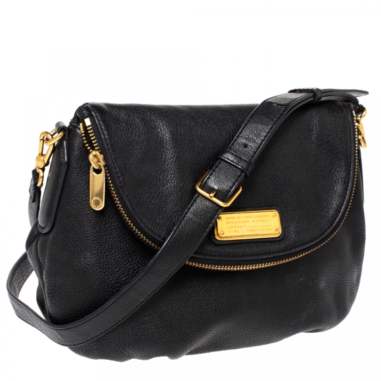 Pre Owned Marc by Marc Jacobs Black Leather Classic Q Natasha Crossbody Bag