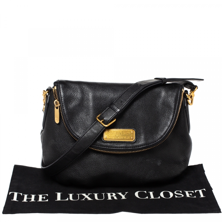 Pre Owned Marc by Marc Jacobs Black Leather Classic Q Natasha Crossbody Bag