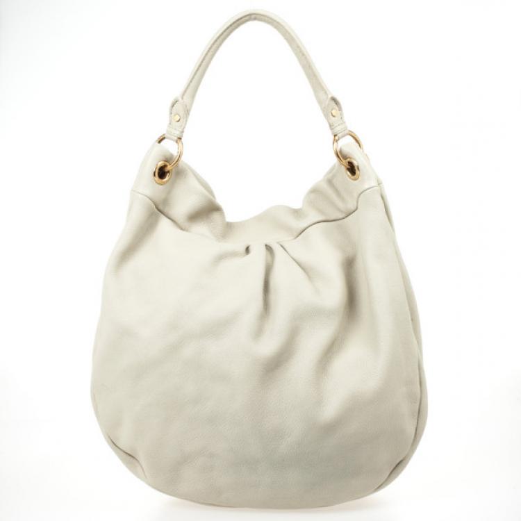 Pre Owned Marc by Marc Jacobs Beige Classic Q Hillier Hobo