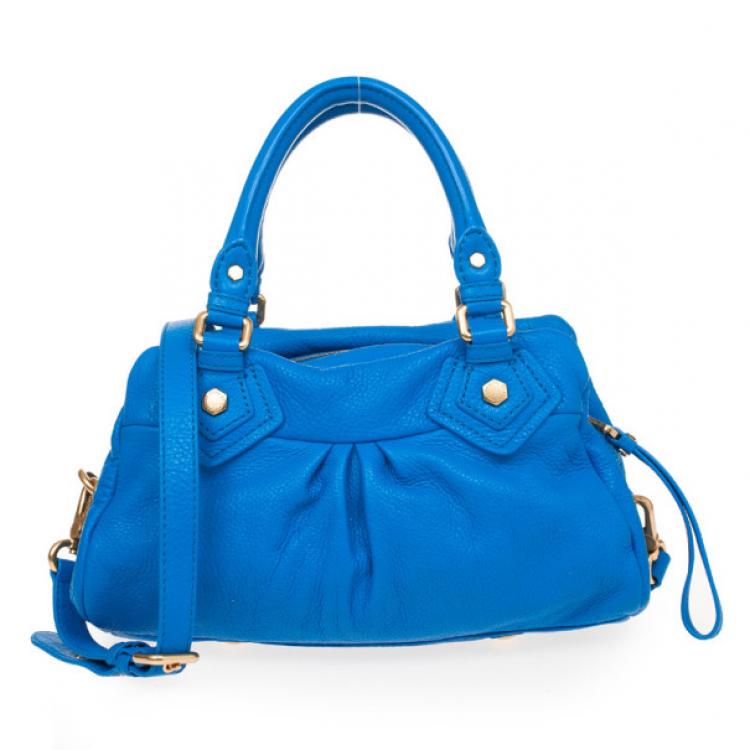 Pre Owned Marc by Marc Jacobs Blue Classic Q Baby Groovee Satchel