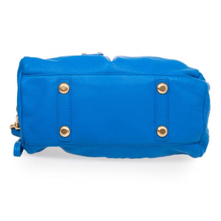 Pre Owned Marc by Marc Jacobs Blue Classic Q Baby Groovee Satchel