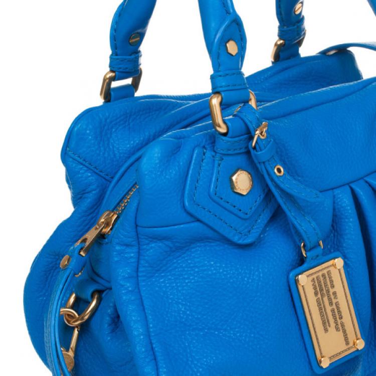 Pre Owned Marc by Marc Jacobs Blue Classic Q Baby Groovee Satchel