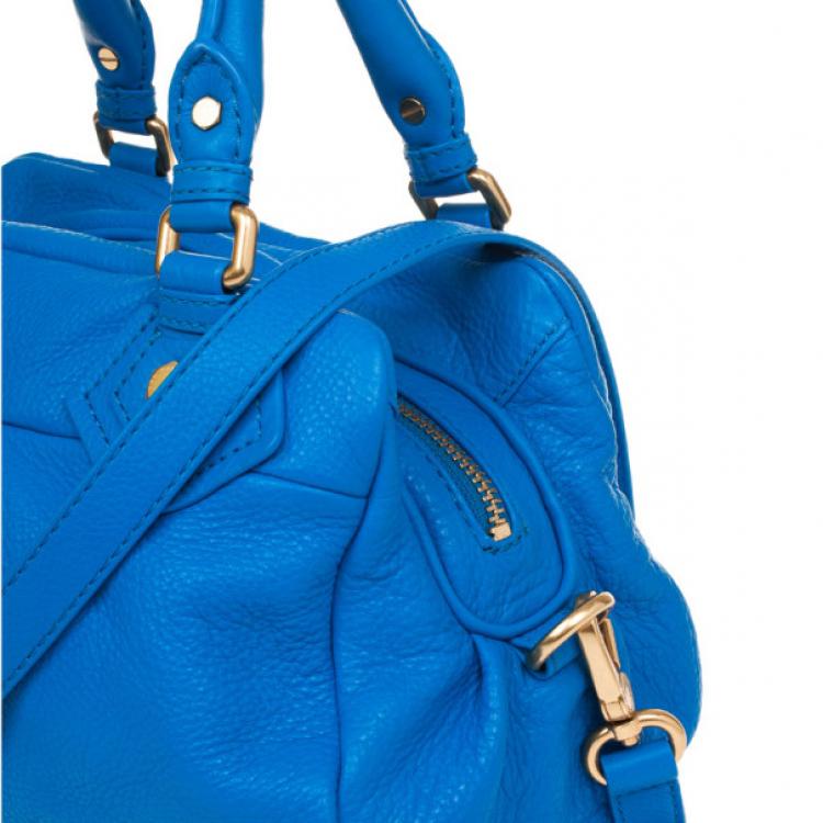 Pre Owned Marc by Marc Jacobs Blue Classic Q Baby Groovee Satchel