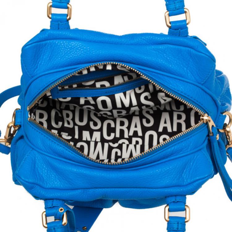 Pre Owned Marc by Marc Jacobs Blue Classic Q Baby Groovee Satchel