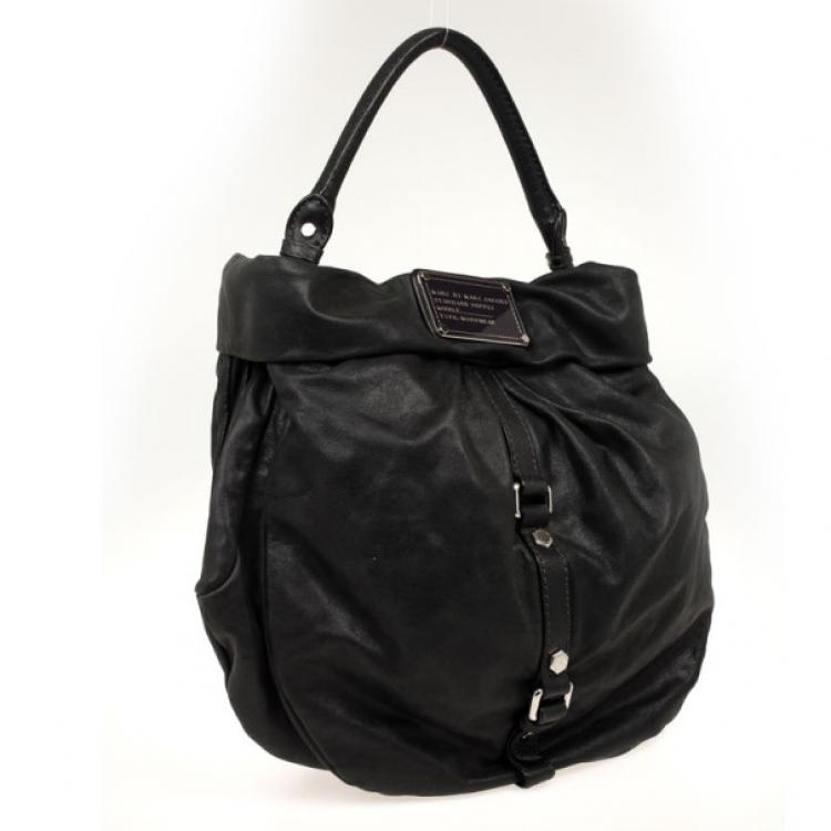 Pre Owned Marc by Marc Jacobs Dr. Q Lil Riz Pleated Hobo 