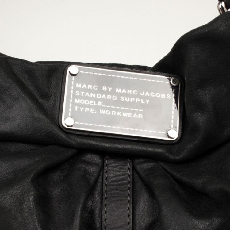 Pre Owned Marc by Marc Jacobs Dr. Q Lil Riz Pleated Hobo 