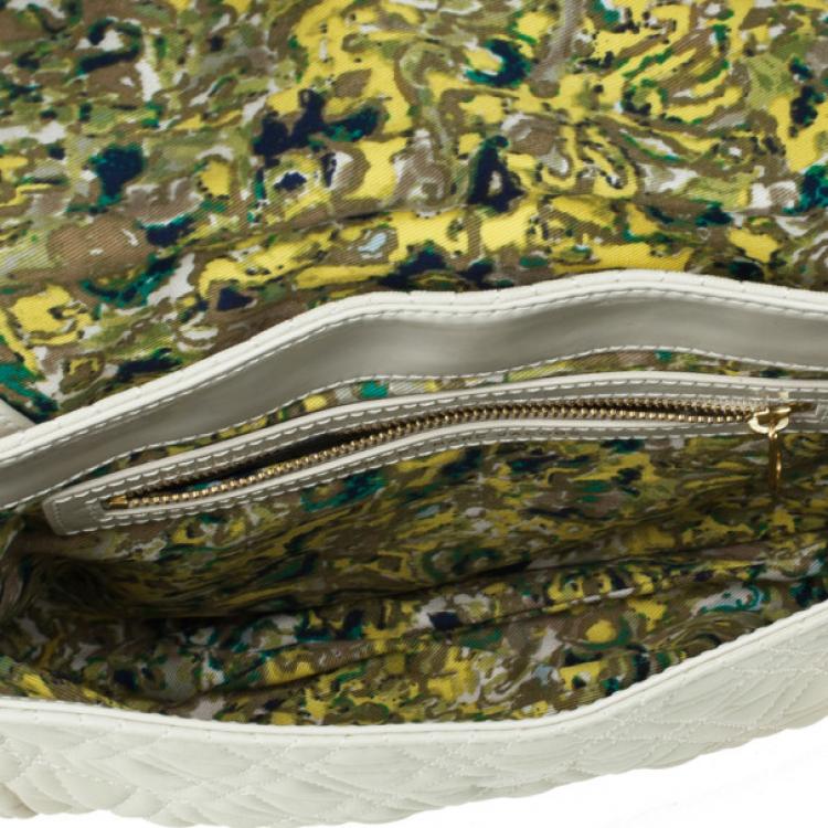 Pre Owned Marc by Marc Jacobs White Quilted Shoulder Bag