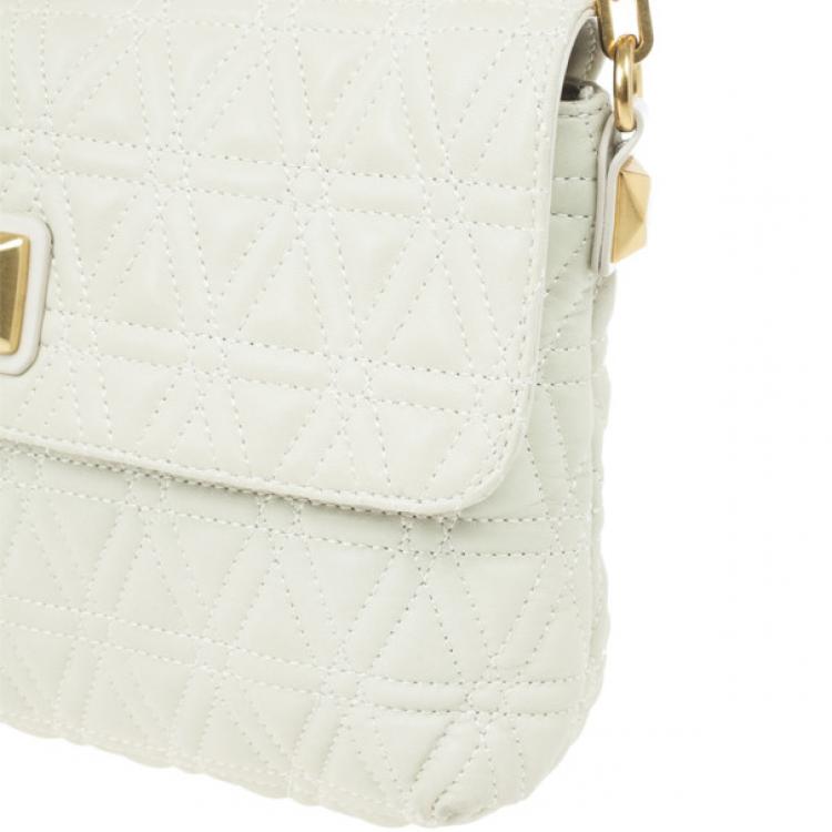 Pre Owned Marc by Marc Jacobs White Quilted Shoulder Bag