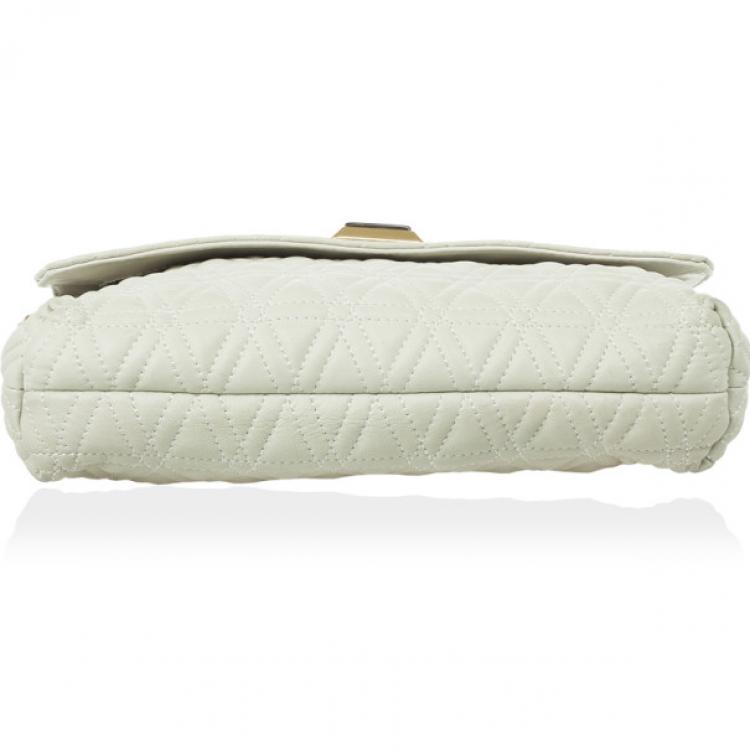 Pre Owned Marc by Marc Jacobs White Quilted Shoulder Bag