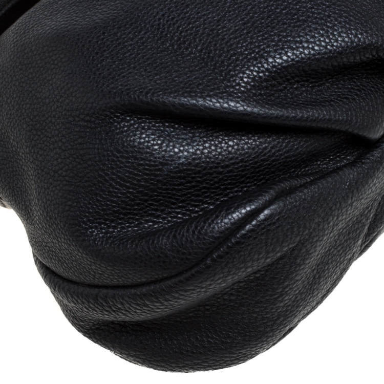 Pre Owned Marc by Marc Jacobs Black Leather Classic Q Natasha Flap Bag