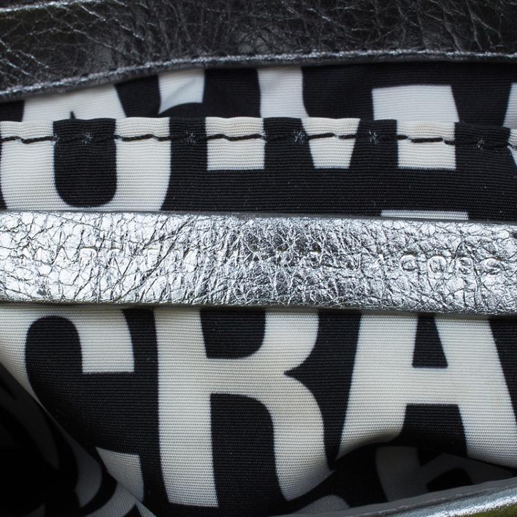 Pre Owned Marc by Marc Jacobs Silver Leather Isabelle Cross Body Bag