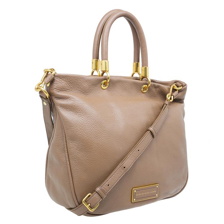 Pre Owned Marc by Marc Jacobs Brown Leather Too Hot to Handle Tote Bag