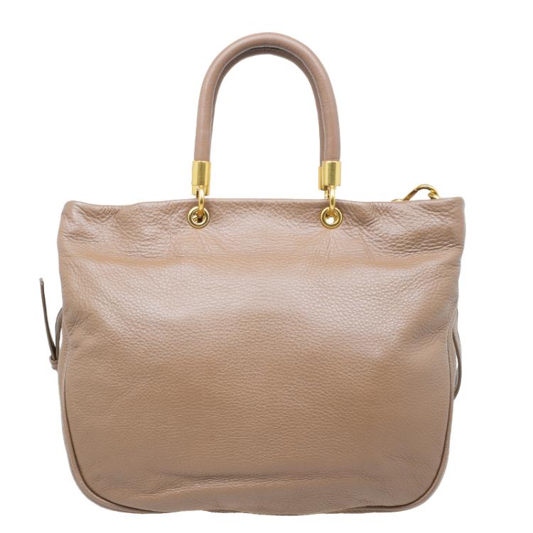 Pre Owned Marc by Marc Jacobs Brown Leather Too Hot to Handle Tote Bag