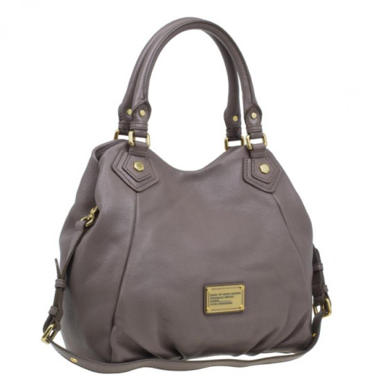 Pre Owned Marc by Marc Jacobs Beige Leather Classic Q Francesca Tote