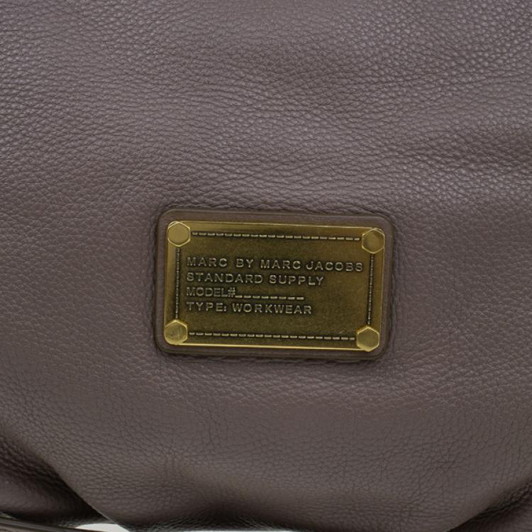 Pre Owned Marc by Marc Jacobs Beige Leather Classic Q Francesca Tote