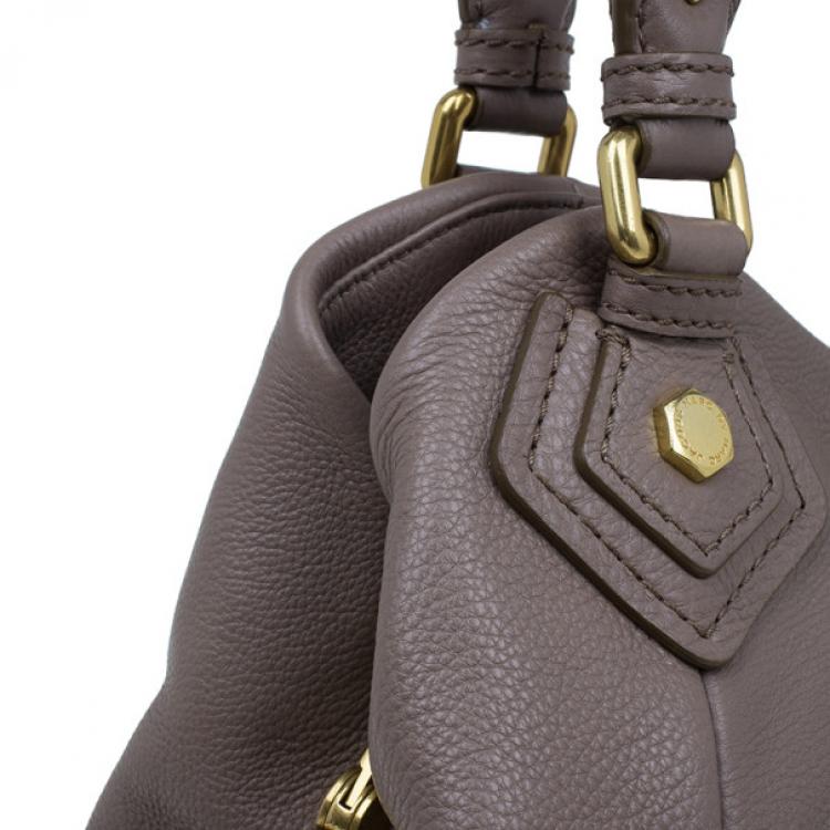 Pre Owned Marc by Marc Jacobs Beige Leather Classic Q Francesca Tote