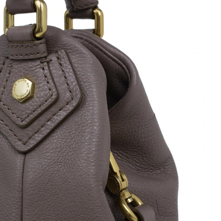 Pre Owned Marc by Marc Jacobs Beige Leather Classic Q Francesca Tote