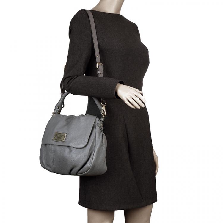 Marc by Marc Jacobs Grey Leather Classic Q Lil Ukita Satchel Marc