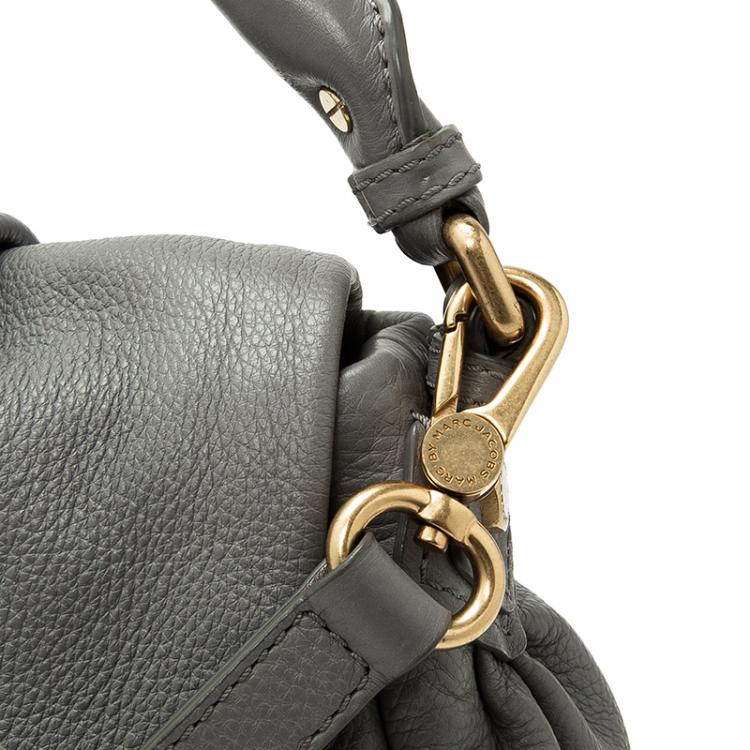 Pre Owned Marc by Marc Jacobs Grey Leather Classic Q Lil Ukita Satchel