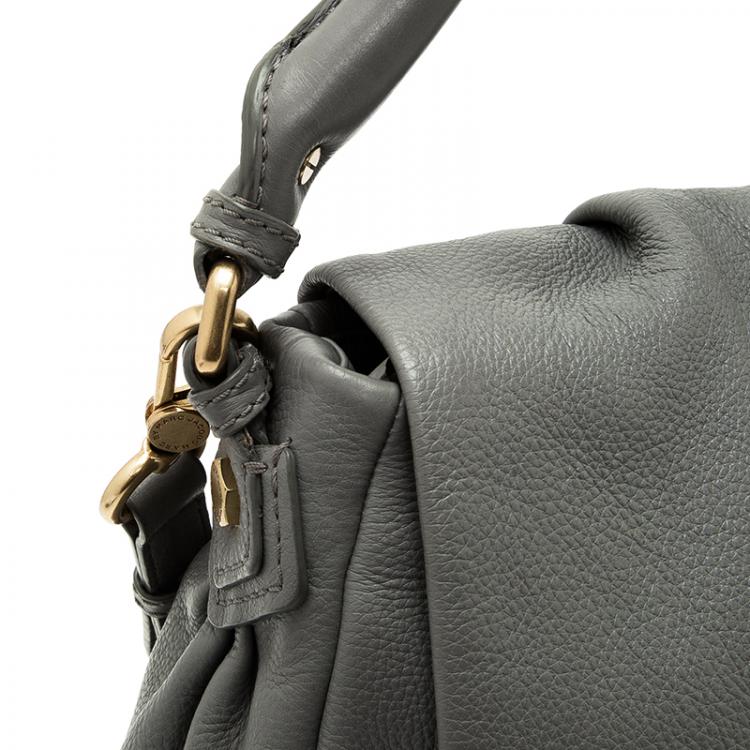 Pre Owned Marc by Marc Jacobs Grey Leather Classic Q Lil Ukita Satchel