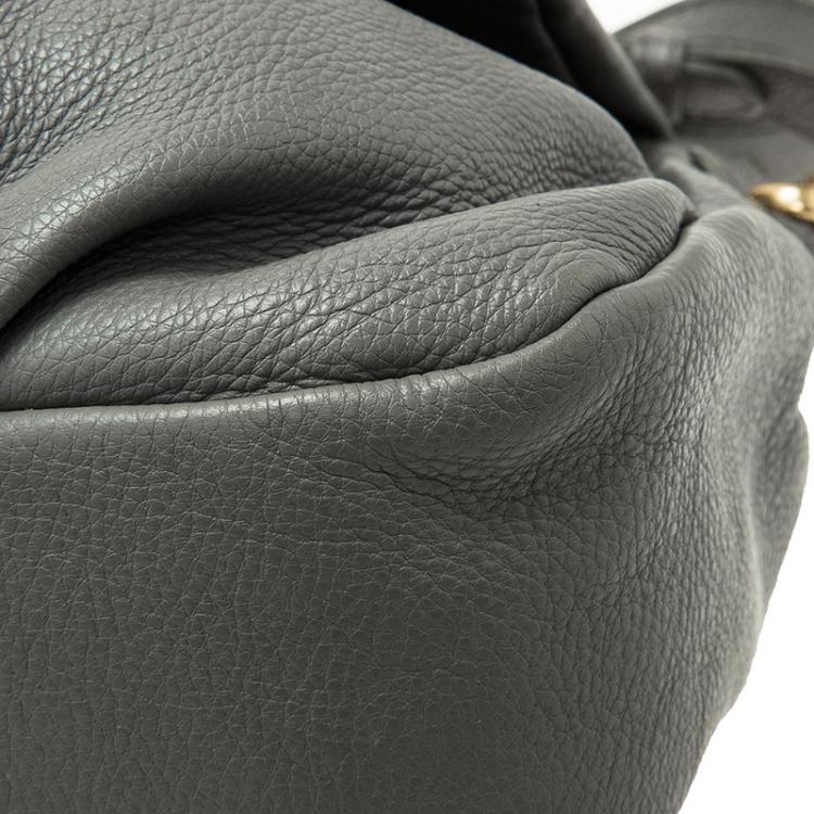 Pre Owned Marc by Marc Jacobs Grey Leather Classic Q Lil Ukita Satchel
